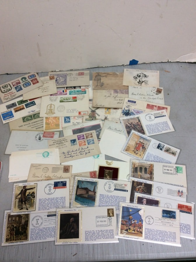 Vintage postcards and envelopes: Vintage postcards and envelopes