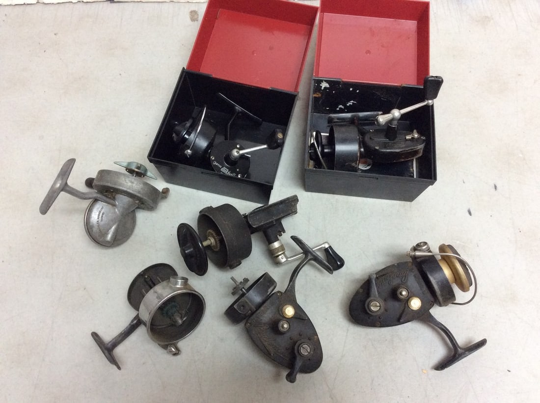 Vintage Fishing Reels (Mitchell, Larchmoni, etc): Vintage Fishing Reels (Mitchell, Larchmoni, etc)