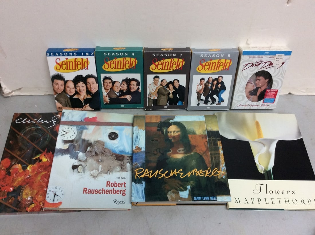 Seinfeld DVD's(seasons 1,2,4,7, and 8), Dirty Dancing DVD, and various books: Seinfeld DVD's(seasons 1,2,4,7, and 8), Dirty Dancing DVD, and various books