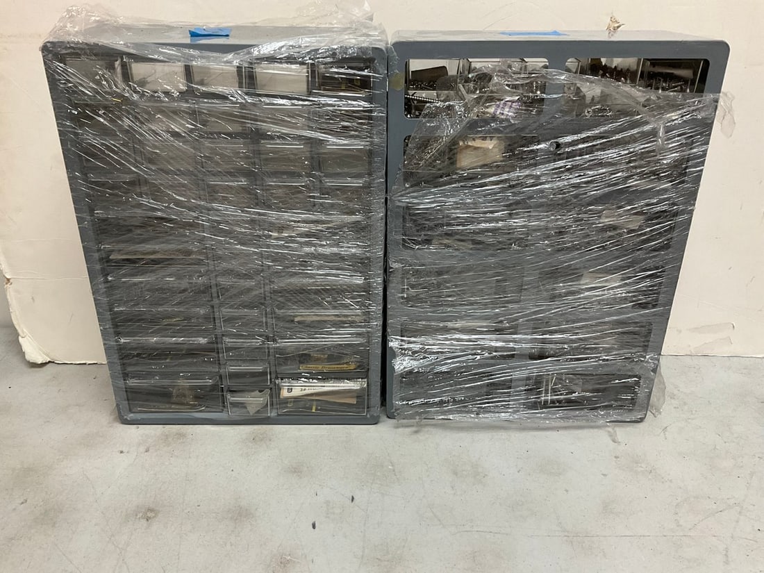 Set of 2 screws/bolts organizer with some supplies inside(5.25in.x12in.x16.75in.) (1 of 1)