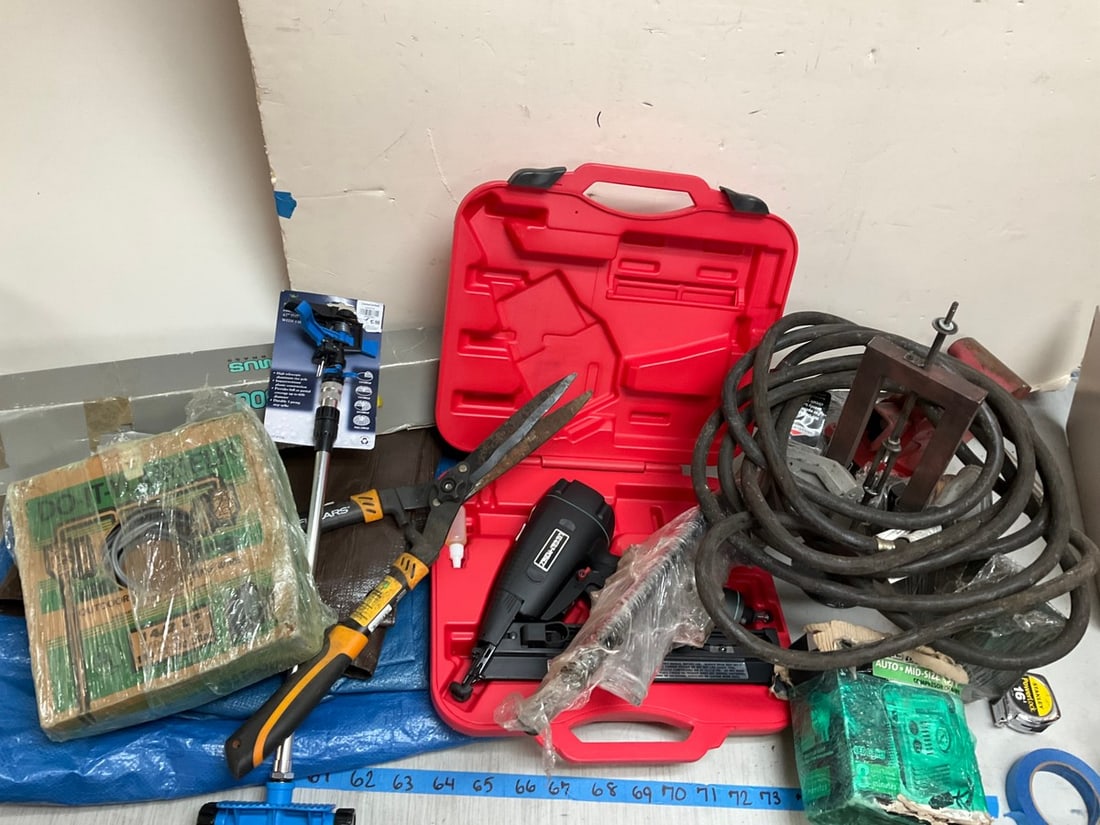 Vintage Tools, Supplies, Tarps, 42in Sprinkler and more (Craftsman, Fiscars, Garden Essentials, etc) (1 of 1)