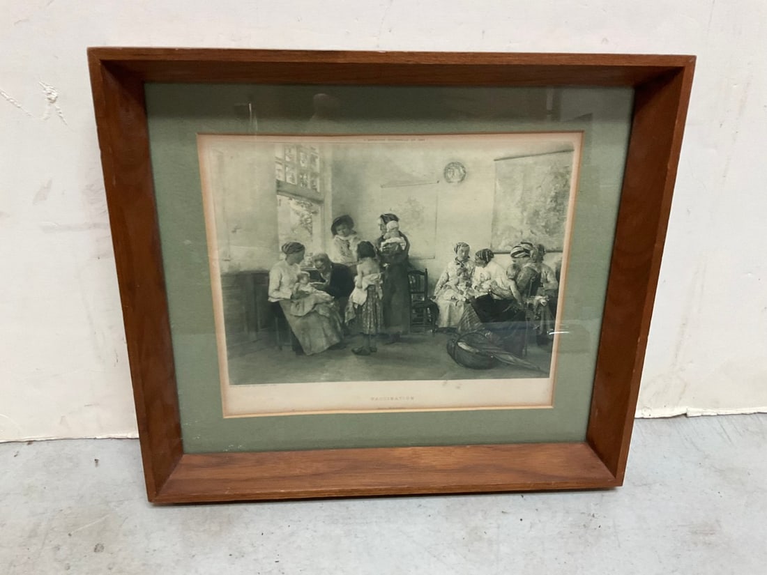 Vaccination Framed Artwork 1889(12.75inx14.75in (1 of 1)