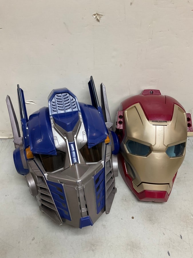 Iron Man and Optimus Prime mask: Iron Man and Optimus Prime mask