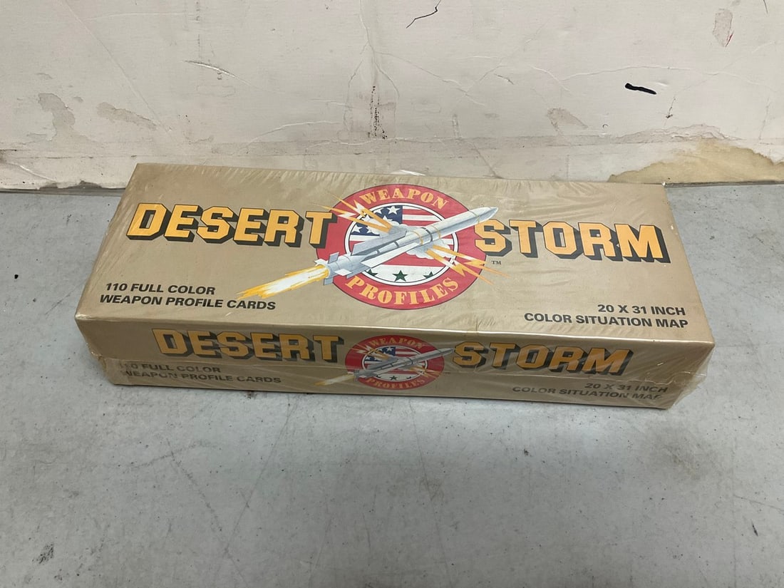 Vintage sealed Desert Storm 20x31in. map: Vintage sealed Desert Storm 20x31in. map