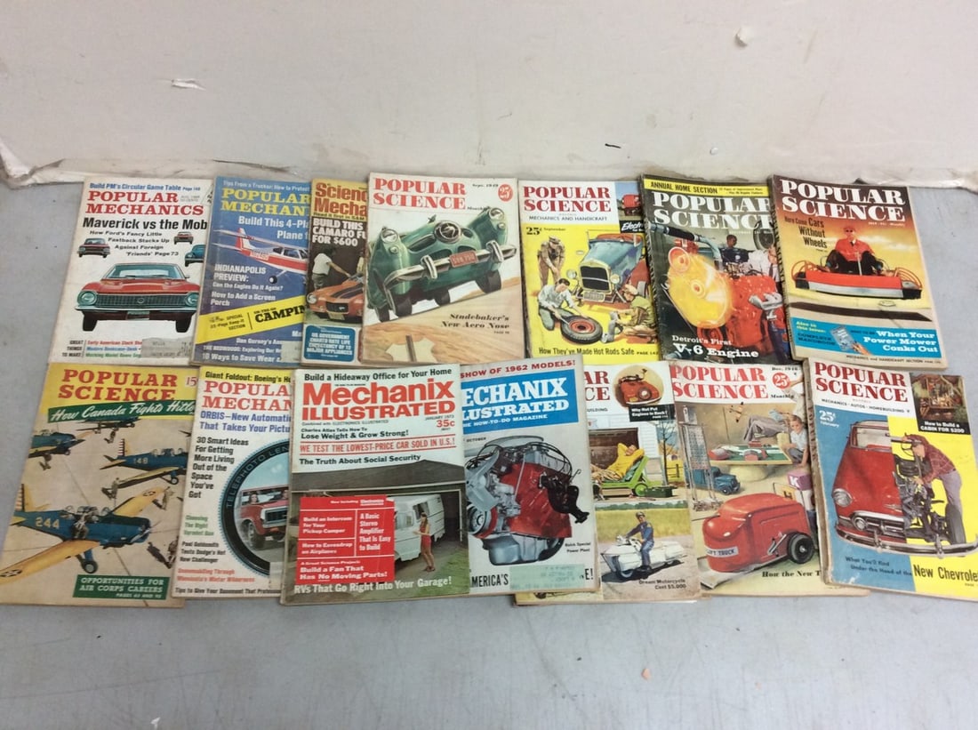 Various Vintage Magazines (Popular Science, Mechanix Illustrated): Various Vintage Magazines (Popular Science, Mechanix Illustrated)