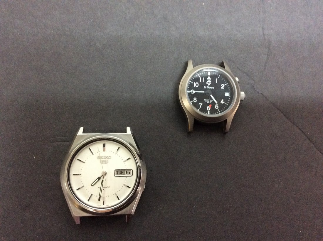 Seiko (5) automatic no band.St.Moretz Titinum ladies waterproof watch no band. (1 of 2)