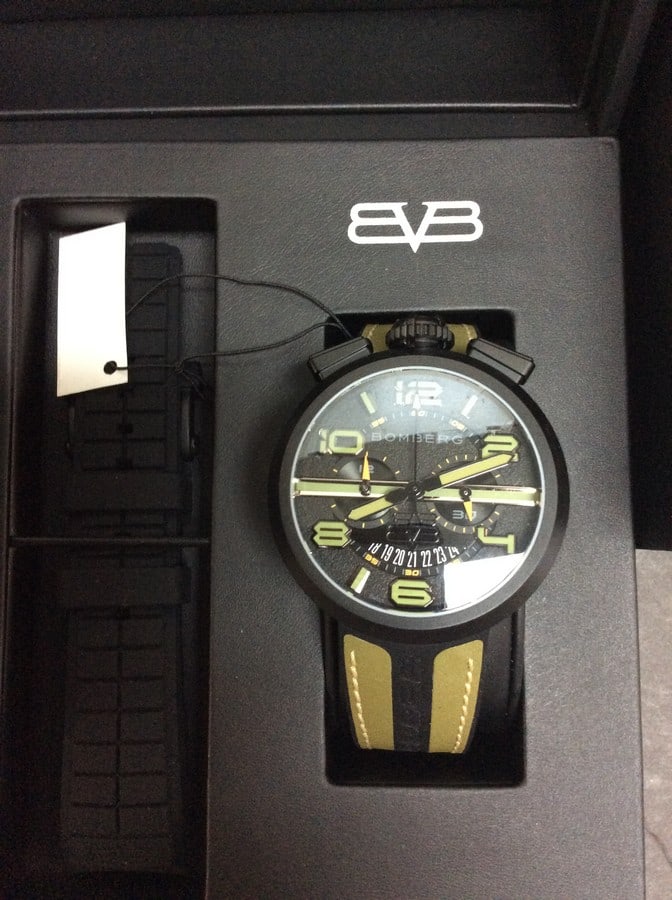 Bomberg 1968 Rane RS45CHPBA W/R 50m Black/Olive Drab (1 of 3)