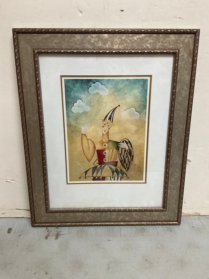 Framed Clown Artwork (22.75inx18.75in) (1 of 1)
