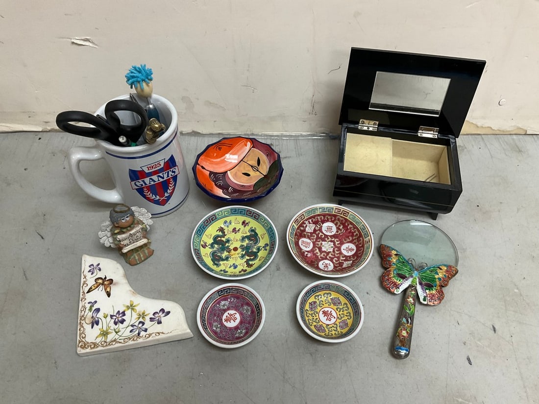 Decorative Dishes/Bowls, Jewelry Box, Magnifying Glass, Ceramic Giants Mug(5in) and more (1 of 1)