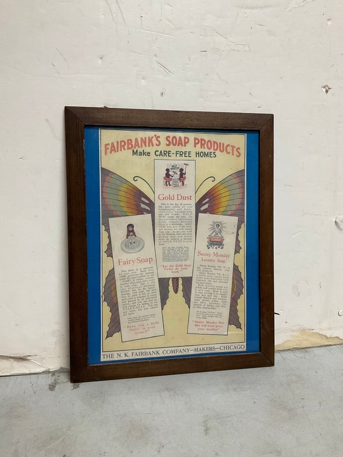 Framed Fairbanks Soap Products Advertisment (11.5inx14.5in): Framed Fairbanks Soap Products Advertisment (11.5inx14.5in)