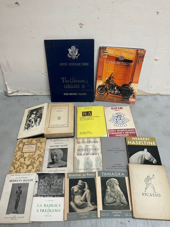 Vintage books(mostly art, basic military training, Harley-Davidson motor company) (1 of 1)