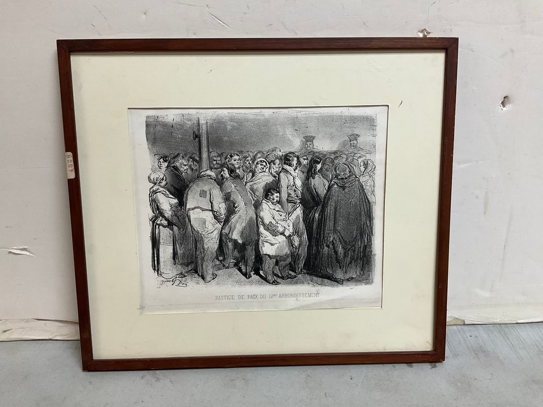 Framed Justice De Paix Du 12me Arrondissement print(18.5in.x16.25in.): Framed Justice De Paix Du 12me Arrondissement print(18.5in.x16.25in.)