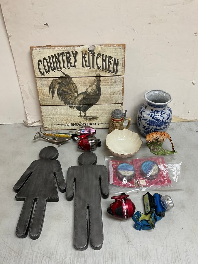 Lenox bowl, NWF tiger statue, Avon stein, Kineret vase(8in.tall), and more (1 of 1)