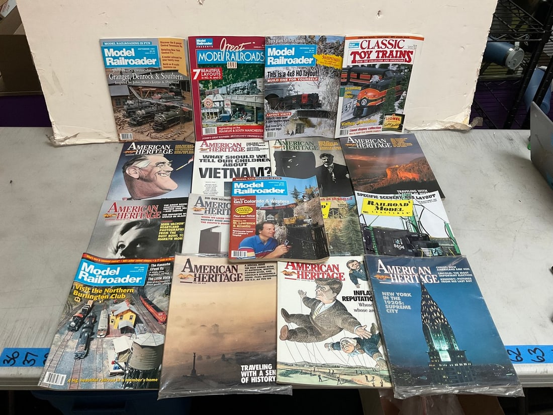 Vintage magazines(American Heritage, Railroad Model, and Model Railroader) (1 of 1)