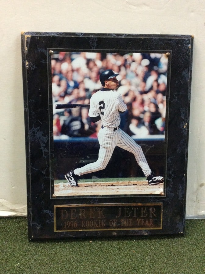 Derek Jeter 1996 Rookie of the Year Plaque (15.25inx12in) (1 of 1)