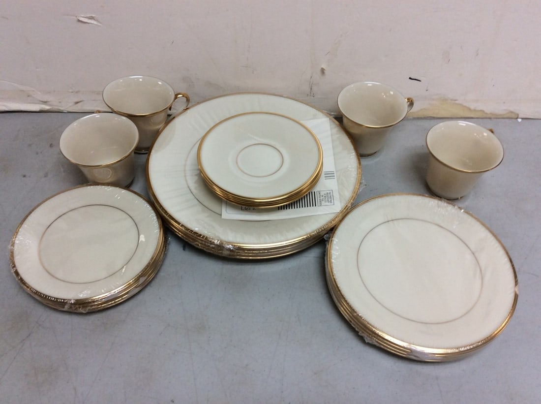 Lenox Eternal Set (Plates and Cups) Tallest - 3in: Lenox Eternal Set (Plates and Cups) Tallest - 3in