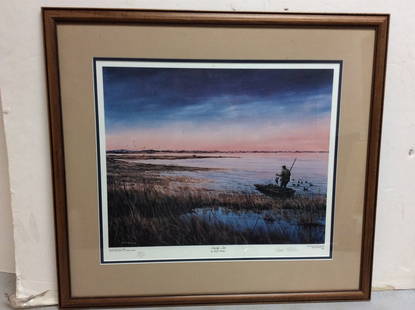 Framed Early Set Artwork Print- Hank Walker 1984 (24.25inx26.5in): Framed Early Set Artwork Print- Hank Walker 1984 (24.25inx26.5in)