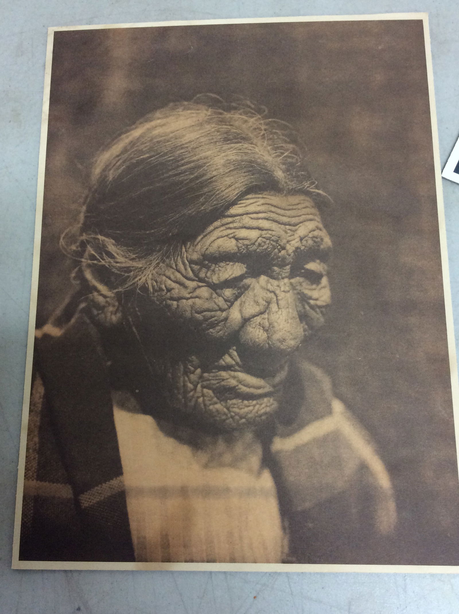 Black Belly Cheyenne art print by Edward Curtis 1927(11.75in.x15.75in.) (1 of 1)