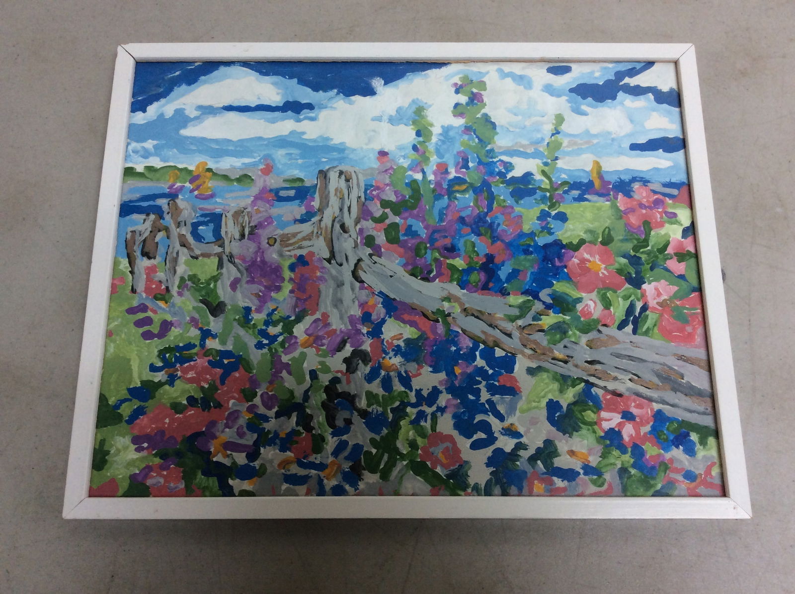 Framed watercolor artwork(11.75in.x14.75in.) (1 of 1)