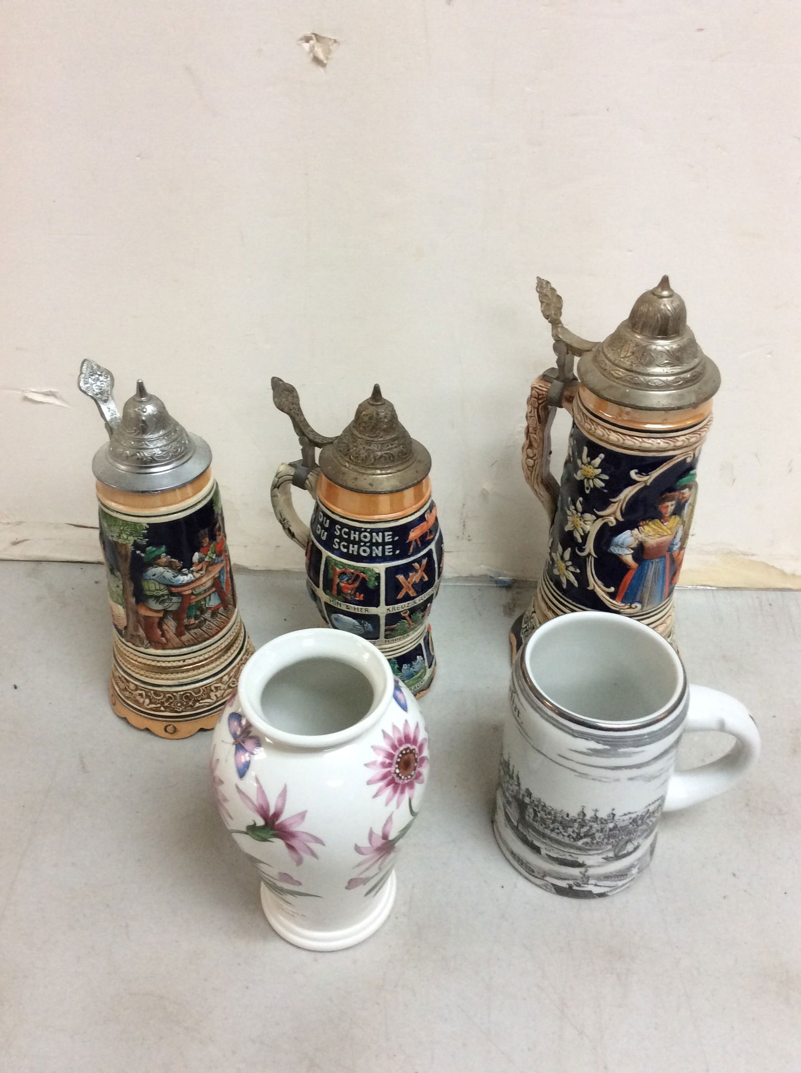 Decorative vase mug, and steins(Reutter, The Botanic Garden, etc.) (1 of 1)