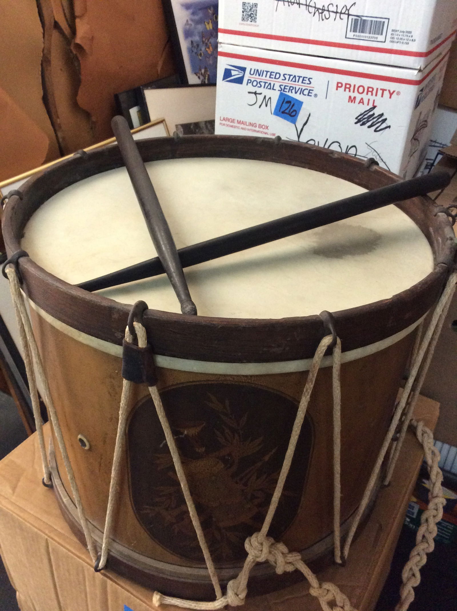 1860 New Jersey Infantry Civil War drum(17.5in.x14.5in.) (1 of 1)