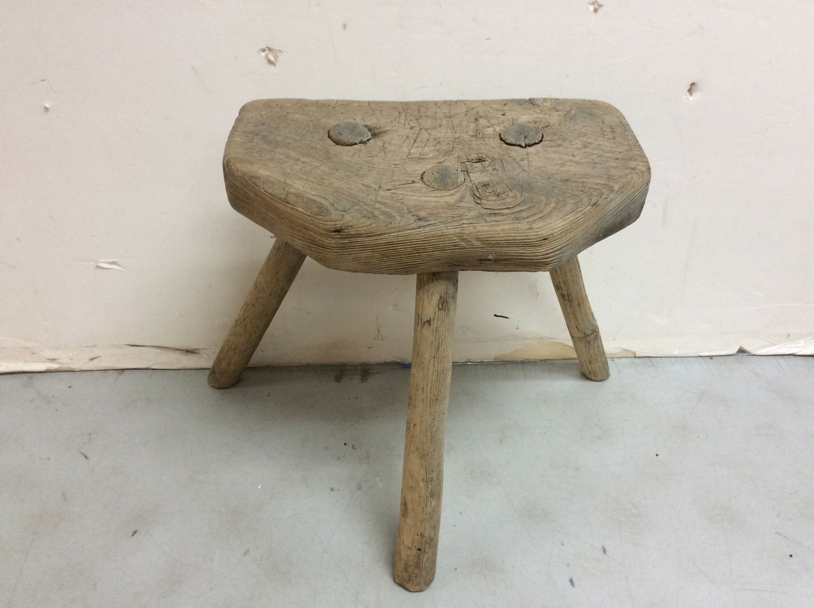 Antique Three Leg Stool (14in. Tall) (1 of 1)