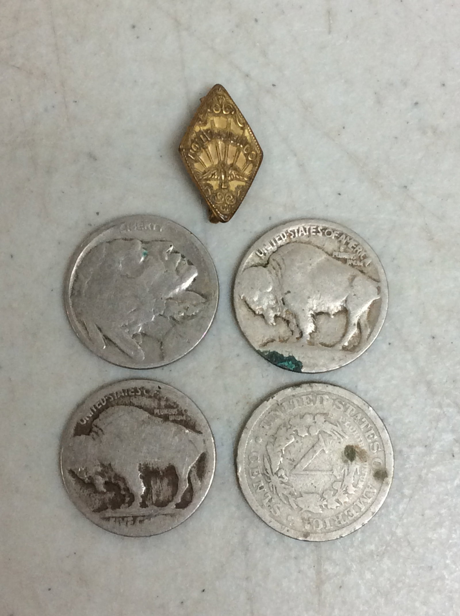 Buffalo and V nickles: Buffalo and V nickles