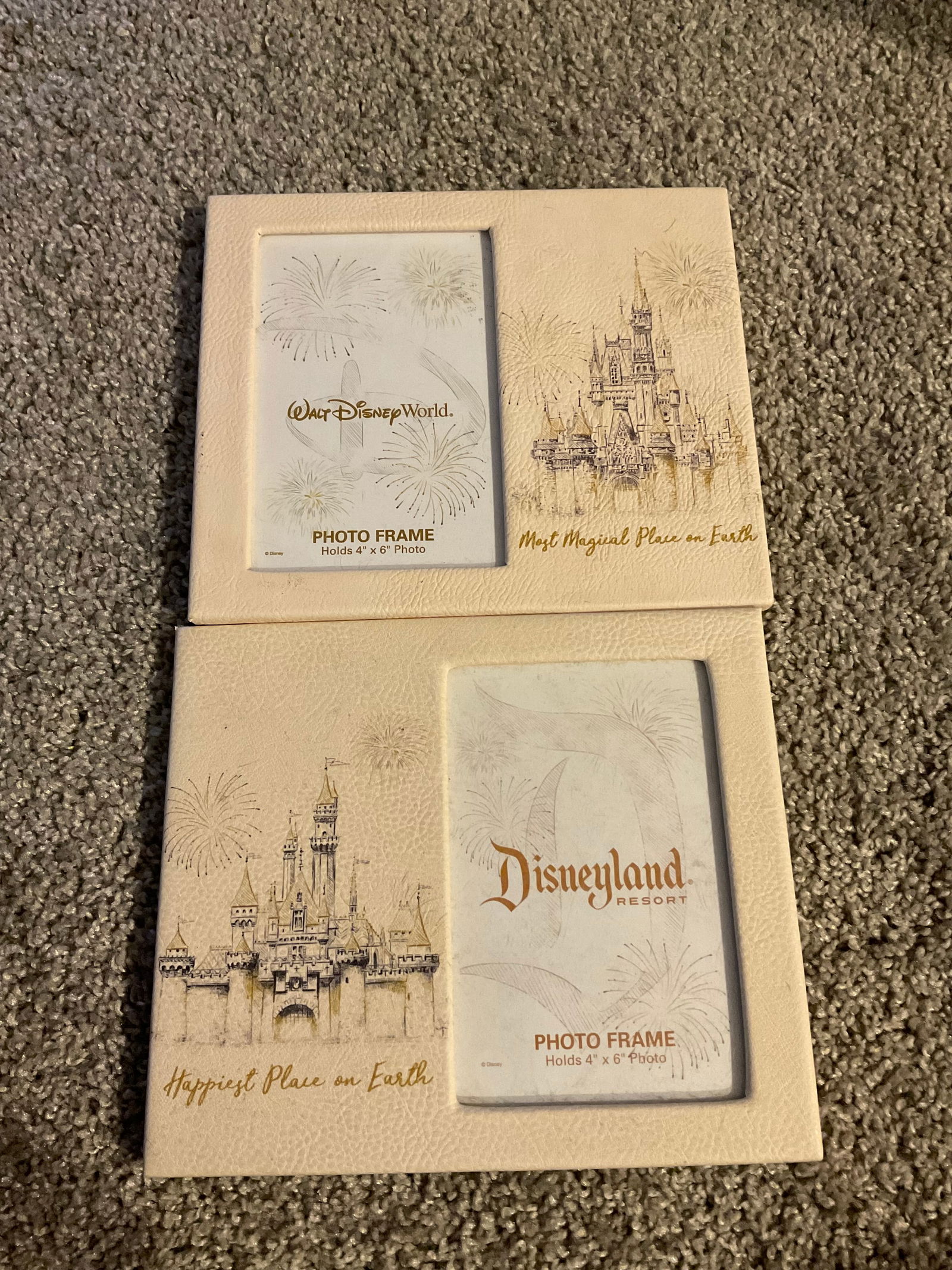 walt disney world and disneyland new matching picture frames: walt disney world and disneyland new matching picture frames