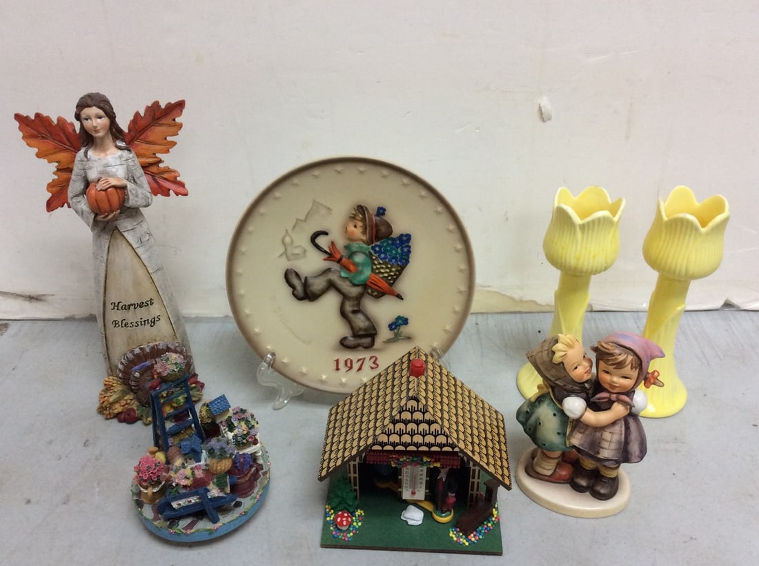 Decorative candle capper, Goebel statue/plate, decorative candleholder, and more(10in.tallest) (1 of 1)