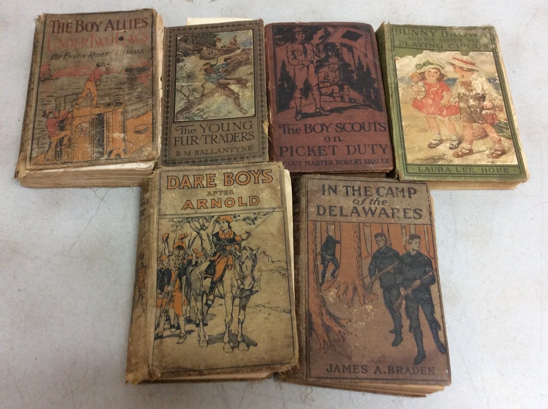 Various Vintage Books (Dare Boys after Arnold, The Young Fur Traders, The Boy Allies, and more) (1 of 1)