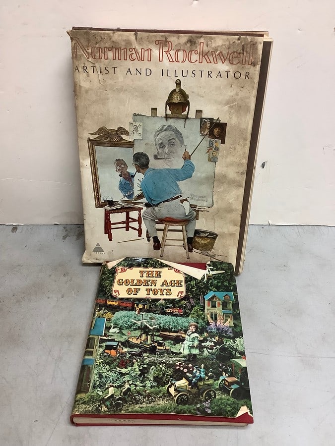 Norman Rockwell book and The Golden Age of Toys book: Norman Rockwell book and The Golden Age of Toys book