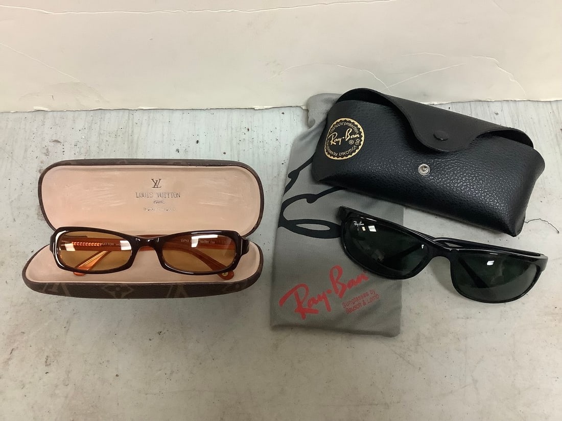 Sunglasses(Ray Bann and Louis Vuitton): Sunglasses(Ray Bann and Louis Vuitton)