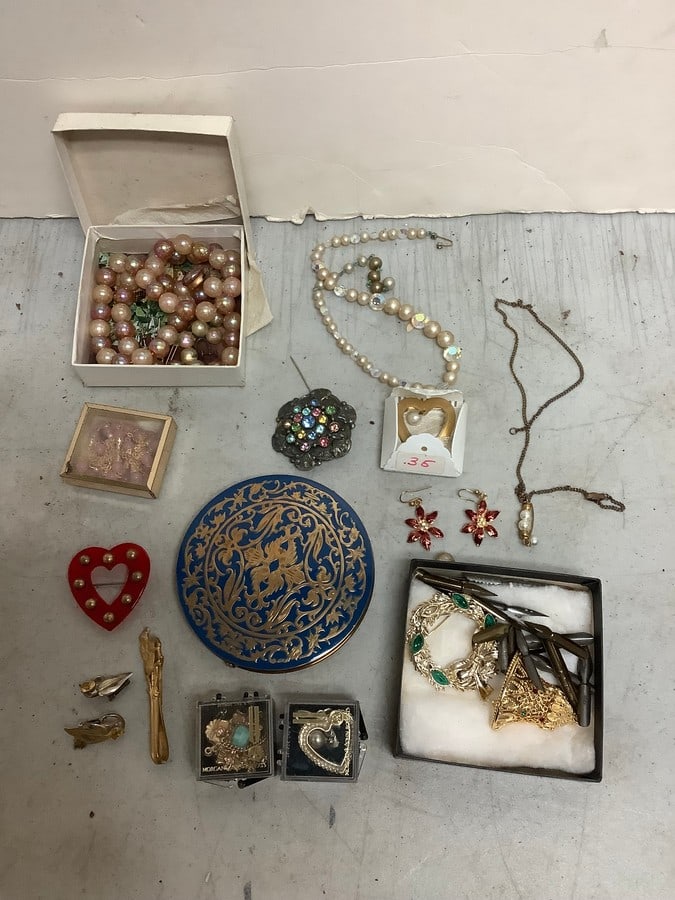 Costume jewelry and decorative container: Costume jewelry and decorative container