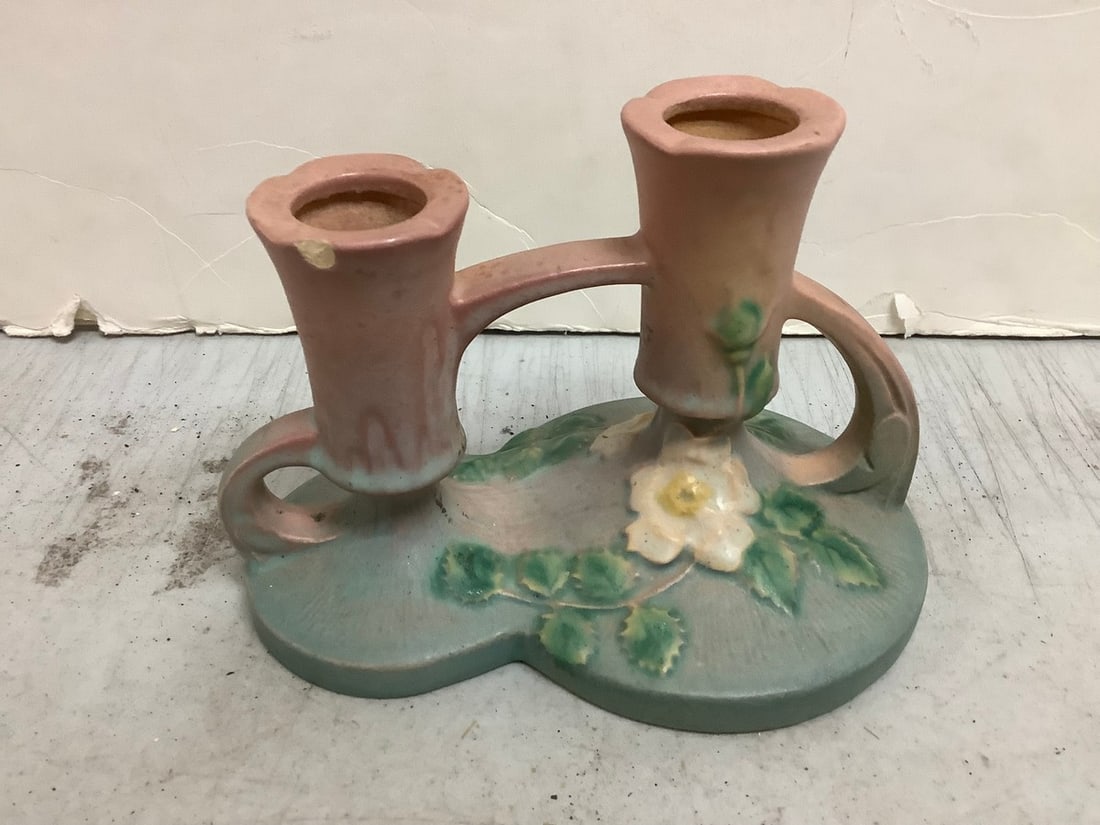 Roseville Candle Holder (4.5in Tall): Roseville Candle Holder (4.5in Tall)