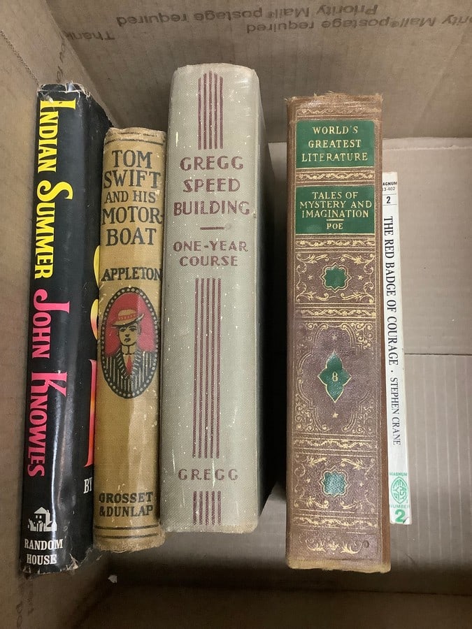 Vintage Books (Gregg Speed Building, Indian Summer, The Red Badge of Courage, and more) (1 of 1)