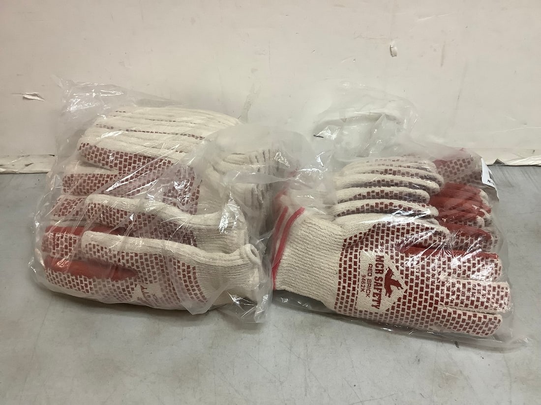MCR safety red brick work gloves(12 pairs-new) (1 of 1)