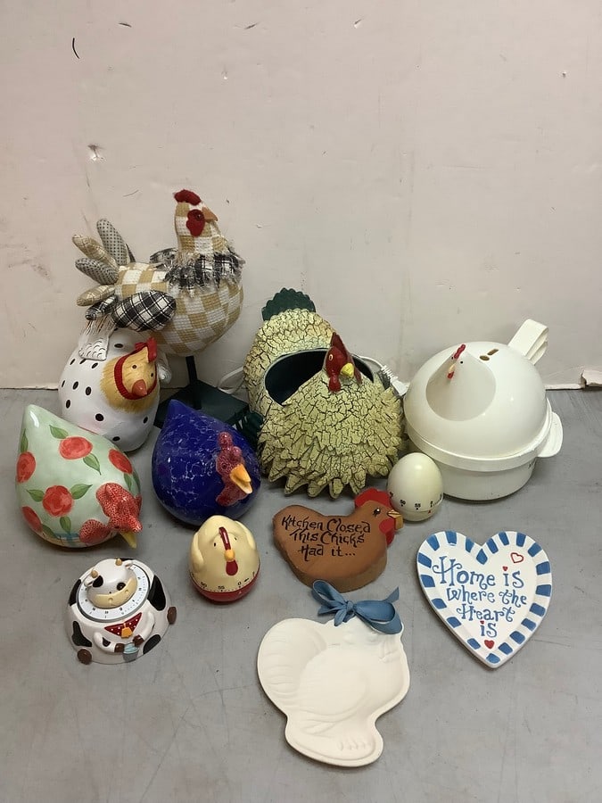 Hand painted ceramics, Maverick egg cooker, kitchen timers,and more: Hand painted ceramics, Maverick egg cooker, kitchen timers,and more