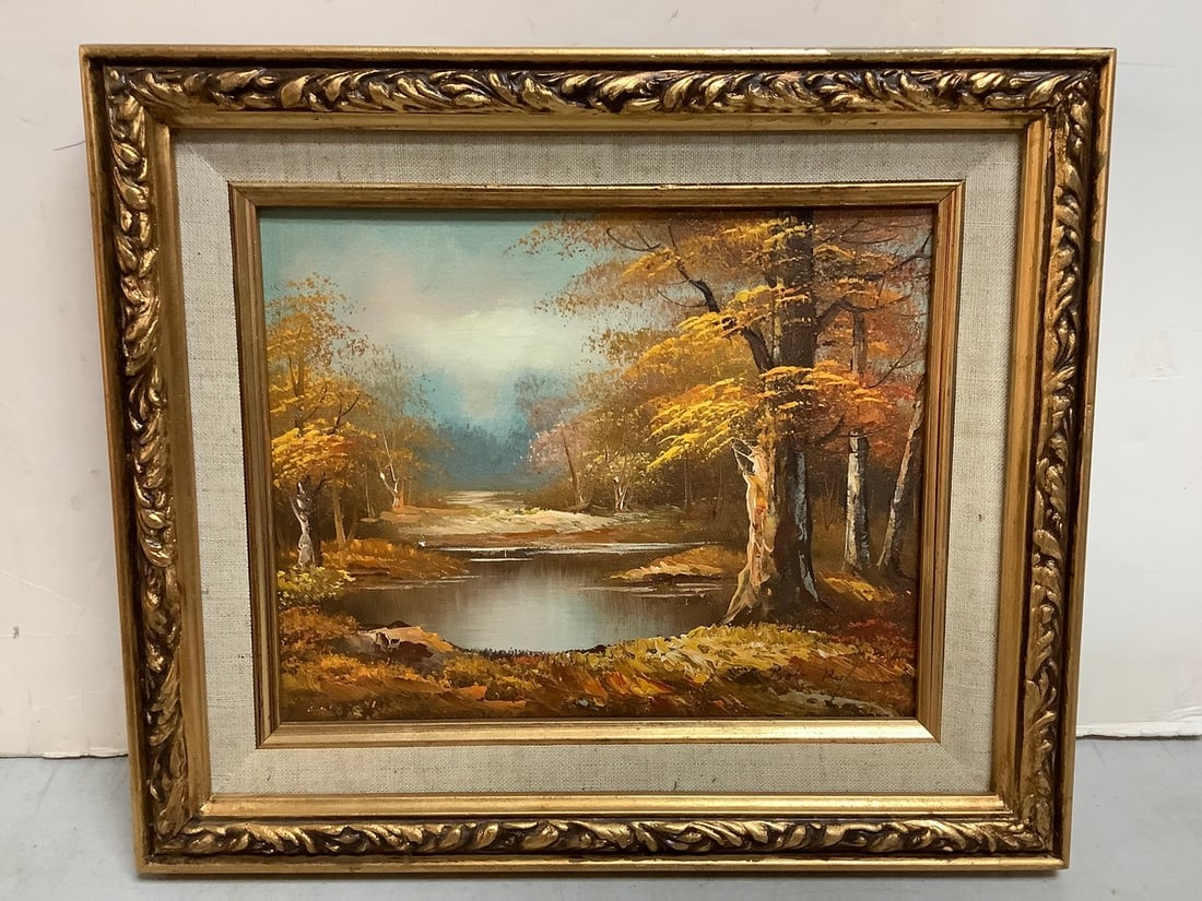 Framed painting signed Bob R.(11.5in.x13.5in.) (1 of 1)