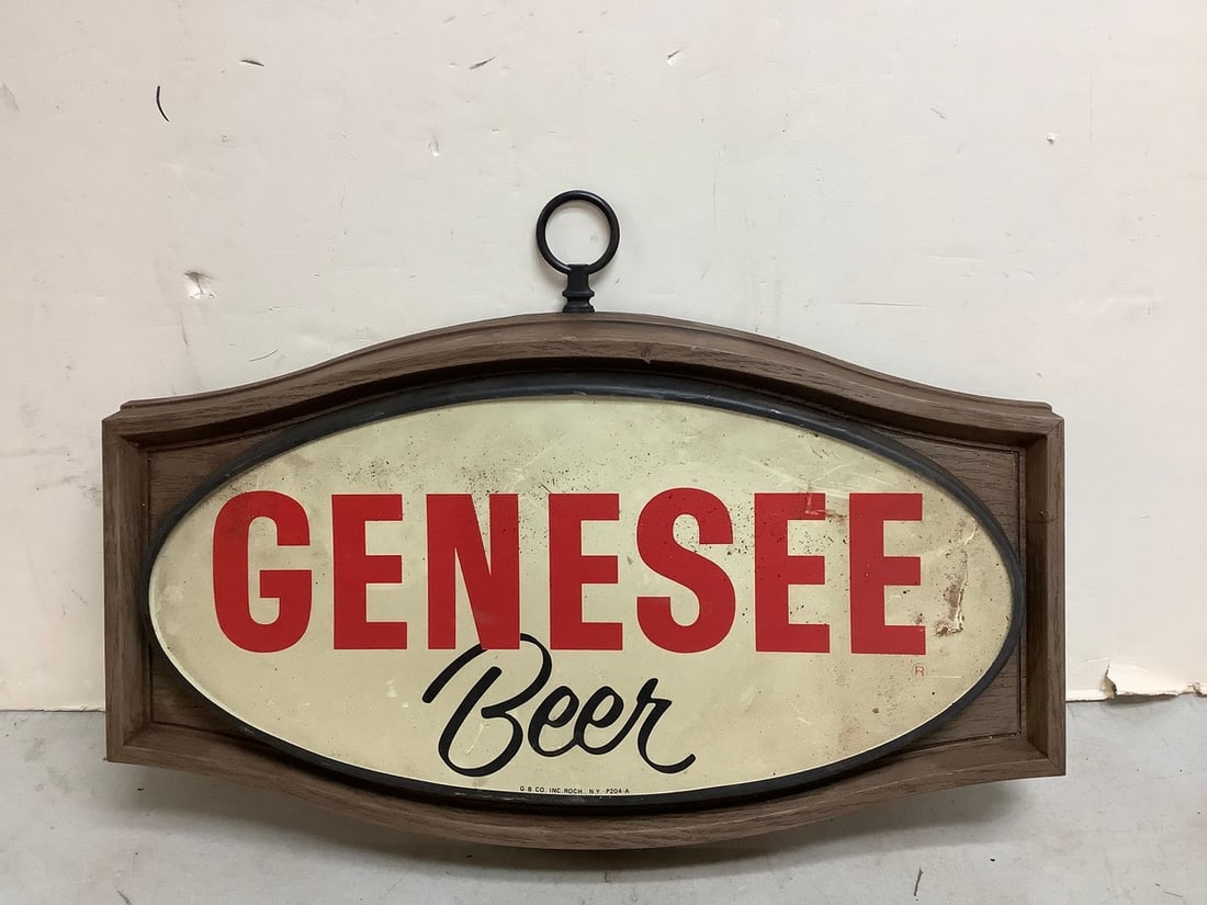 Genesee Beer wall hanging sign(23.5in.x15.5in.-1970's) (1 of 1)