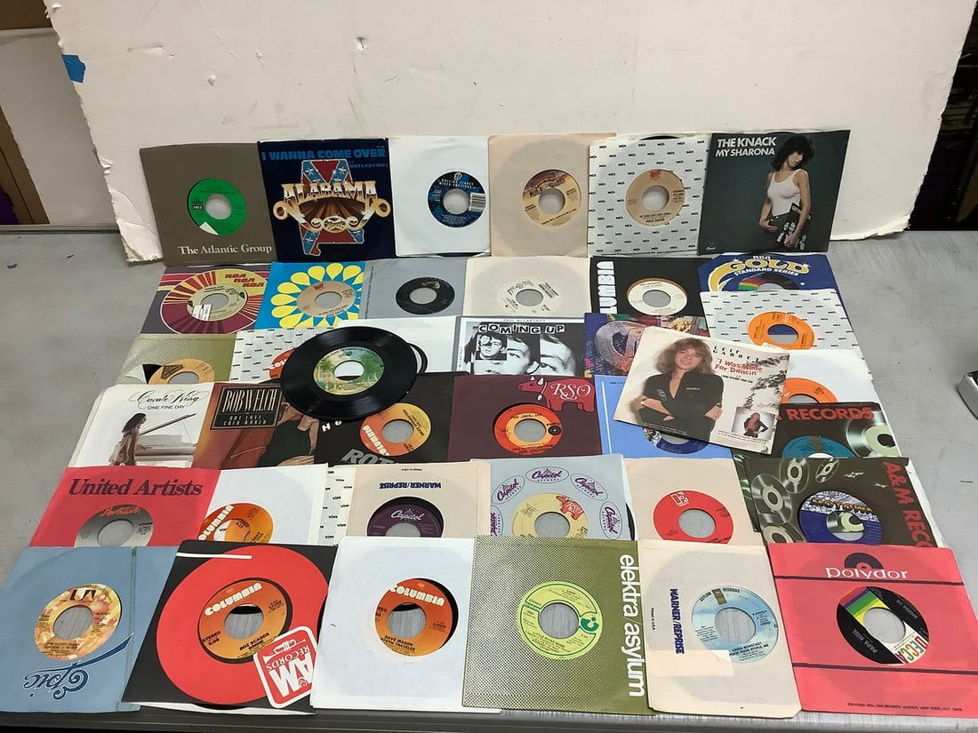 Vintage 45's(Paul Davis, Elton John, Paul McCartney, Brenda Lee, and more-about 30 total) (1 of 1)