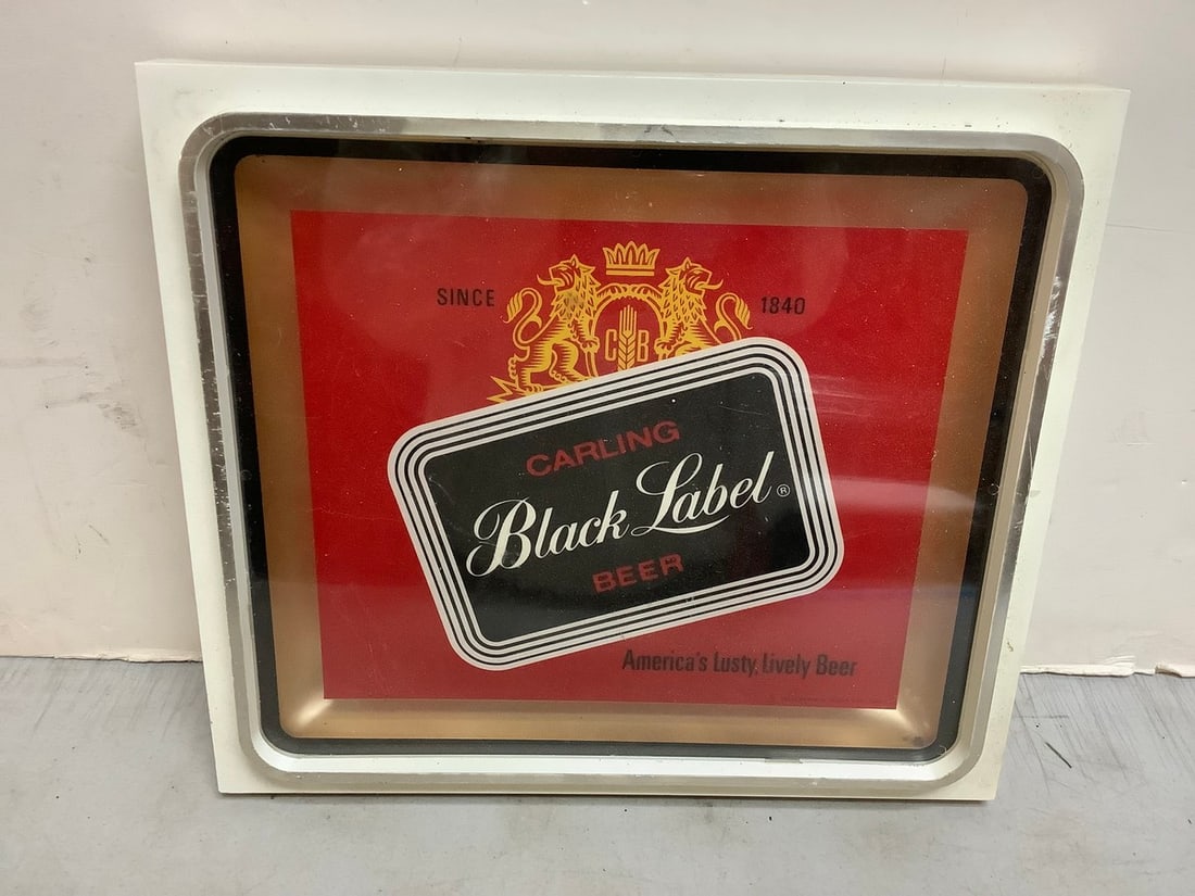 Light up Carling Black Label beer wall hanging sign(16in.x14in.x3.5in.) (1 of 1)