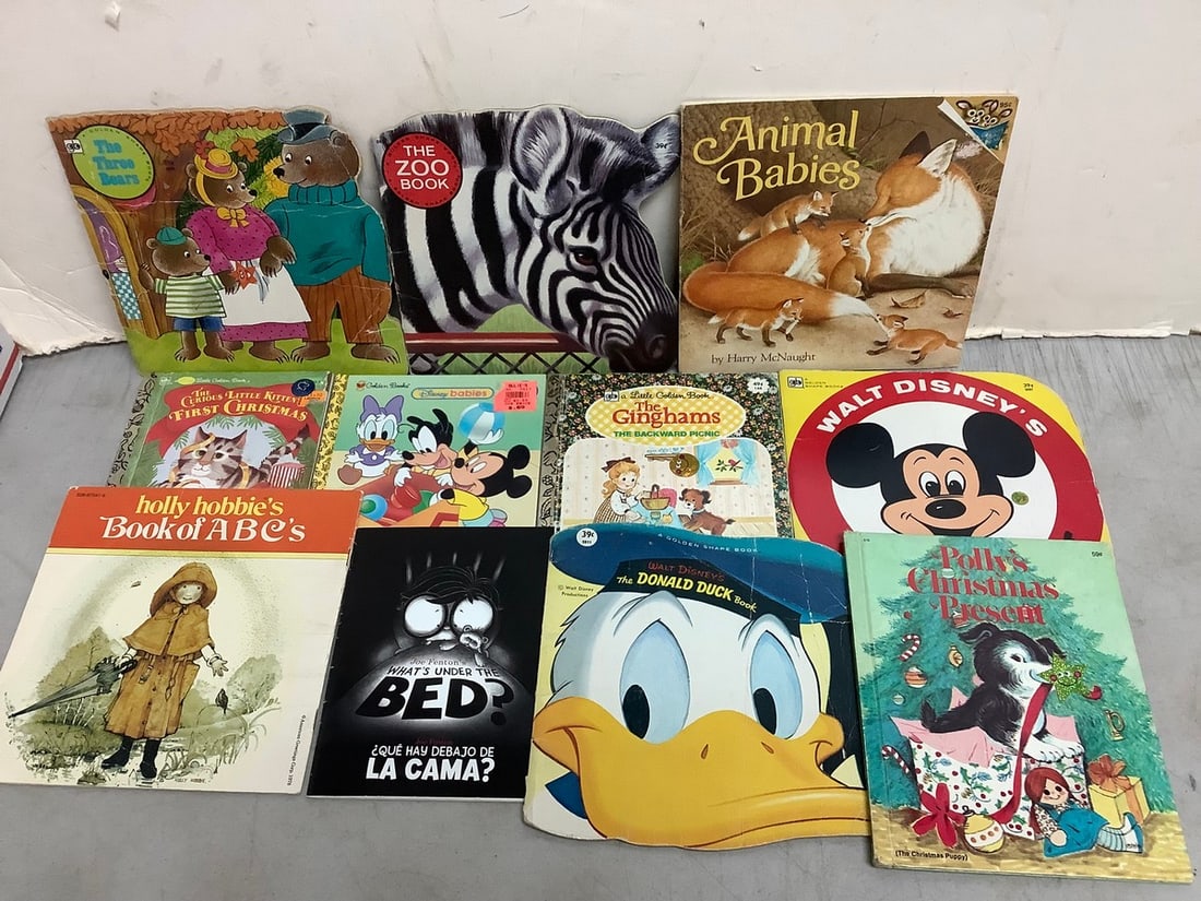 Vintage children's books(Polly's Christmas Present, Animal Babies, The Donald Duck book, and more) (1 of 1)