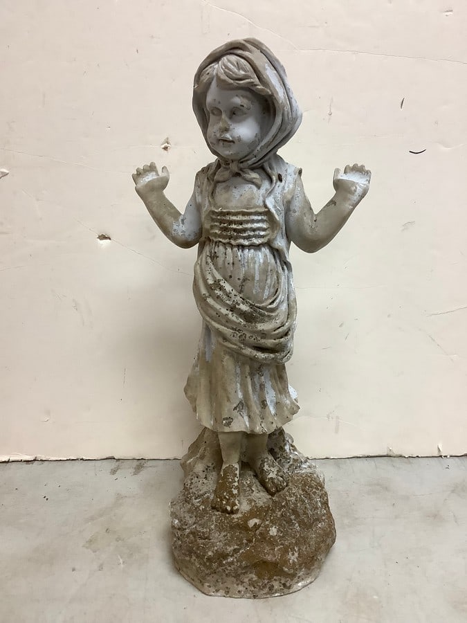 Figural outdoor statue(19.75in.tall) (1 of 1)