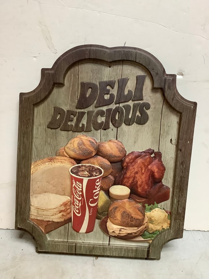Vintage Coca Cola Deli wall decor(14.75in.x18in.): Vintage Coca Cola Deli wall decor(14.75in.x18in.)