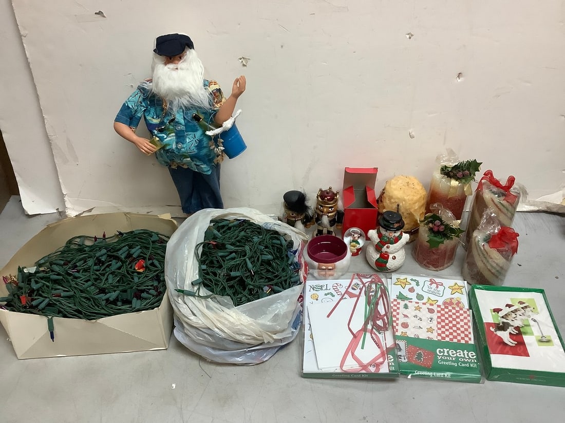 Christmas lights, nutcracker statues, and more (tallest 17.5in.) (1 of 1)