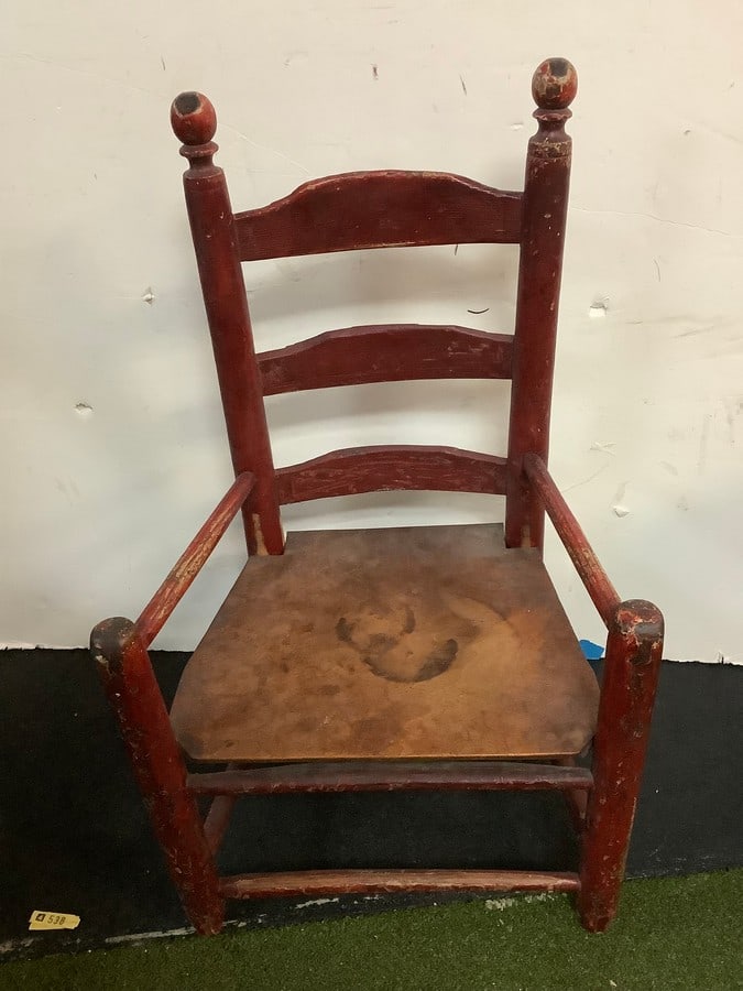 Vintage wooden chair(24in.tall): Vintage wooden chair(24in.tall)