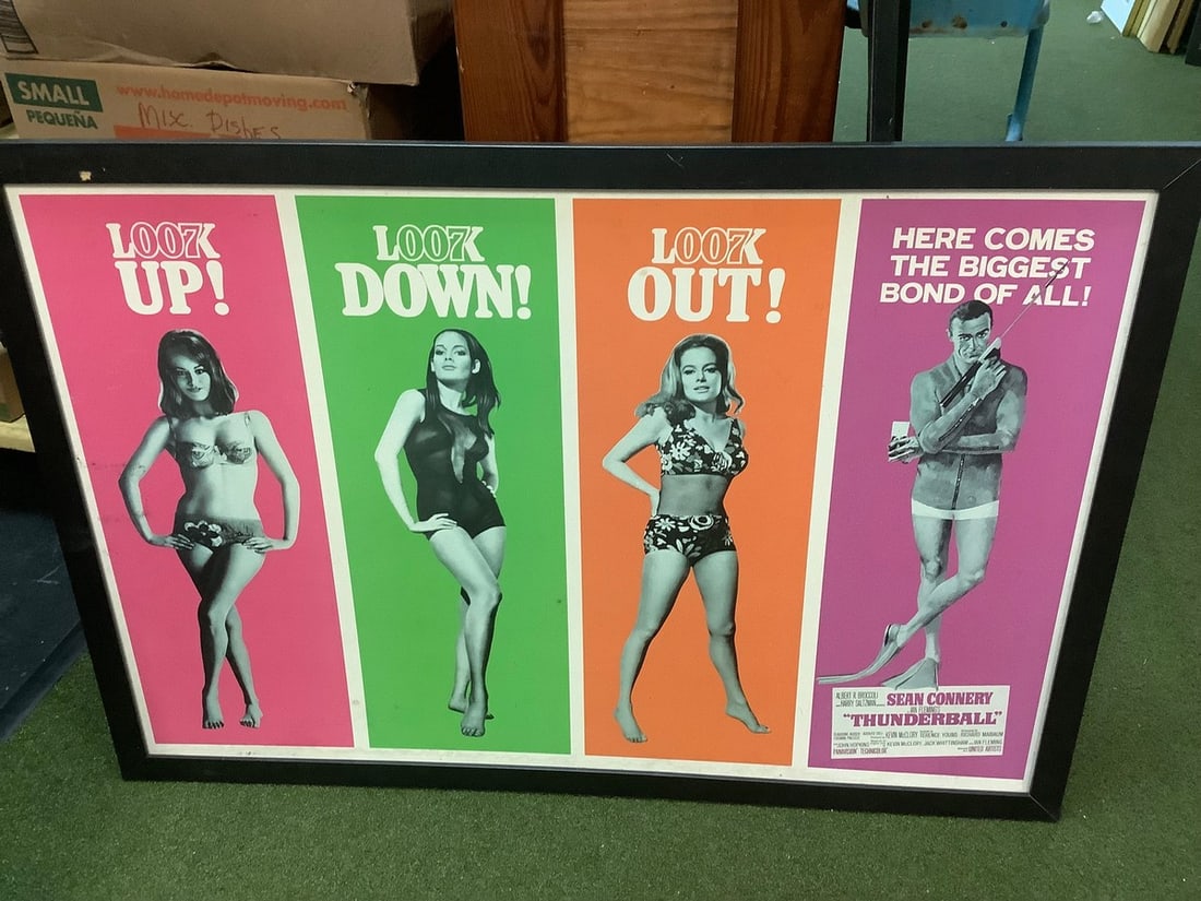 Vintage Thunderball framed wall decor(26in.x38in.) (1 of 1)