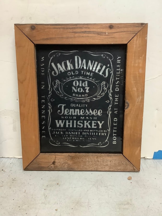 Framed Jack Daniels Whiskey Wall Decor (12.5inx10.75in) (1 of 1)