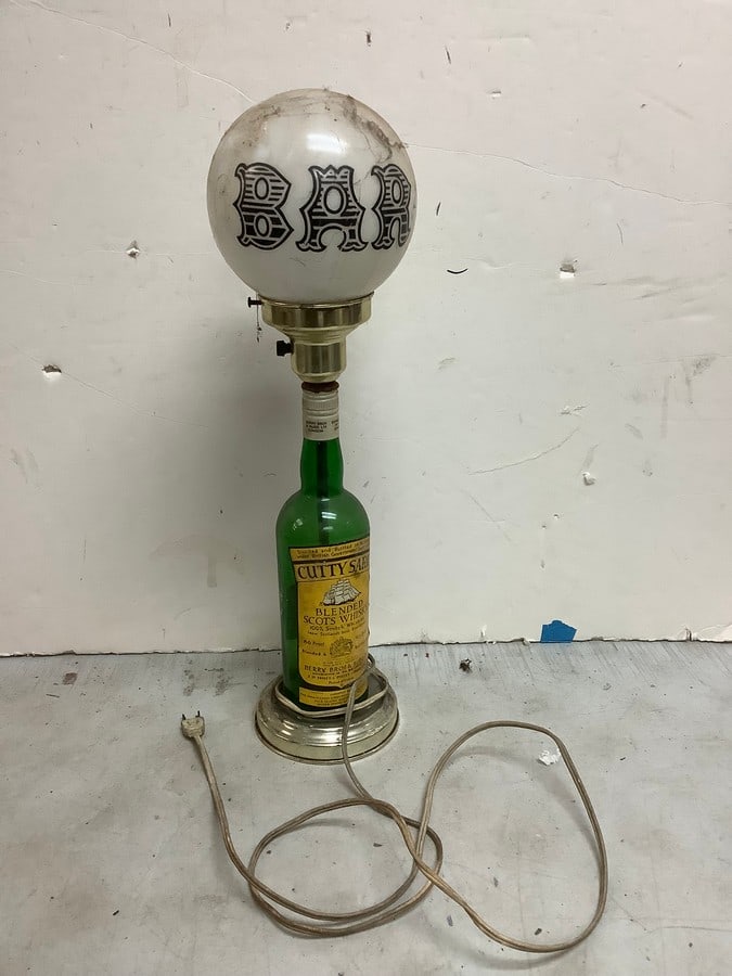 Vintage Bar Whiskey lamp(about 21in.tall) (1 of 1)