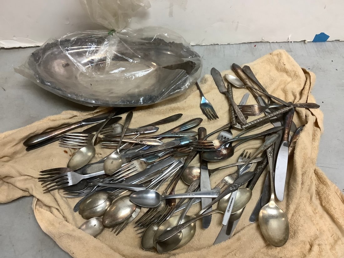 Vintage utensils and serving bowl: Vintage utensils and serving bowl